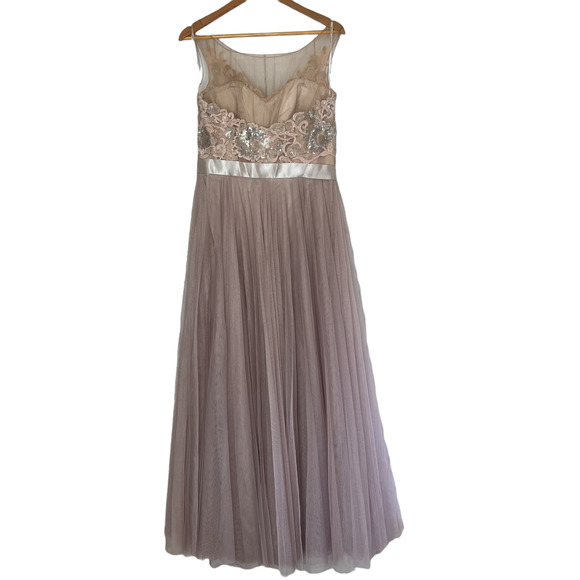 Watters & Watters Lucca Maxi Dress Sleeveless Sequined Lace 6314i - Picture 4 of 14